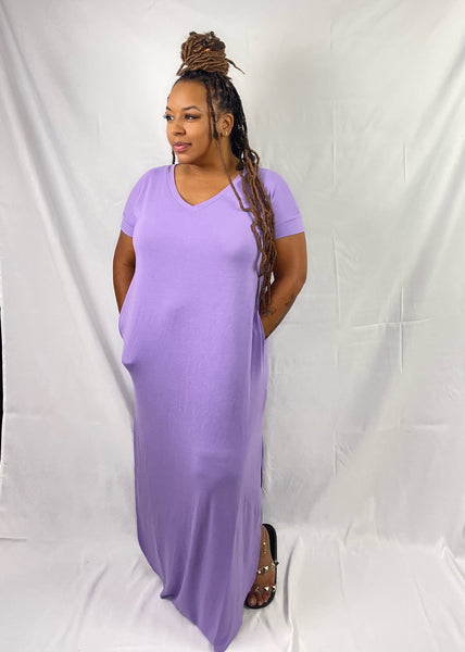 Never a Basic lavender dress S-XL